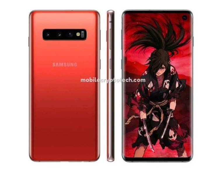 Kırmızı Galaxy S10 