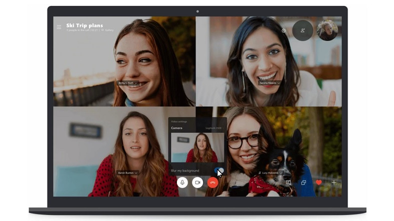 Skype'taki Görüntülü Sohbetlerde Arka Planı Bulanıklaştırma Özelliği Geldi