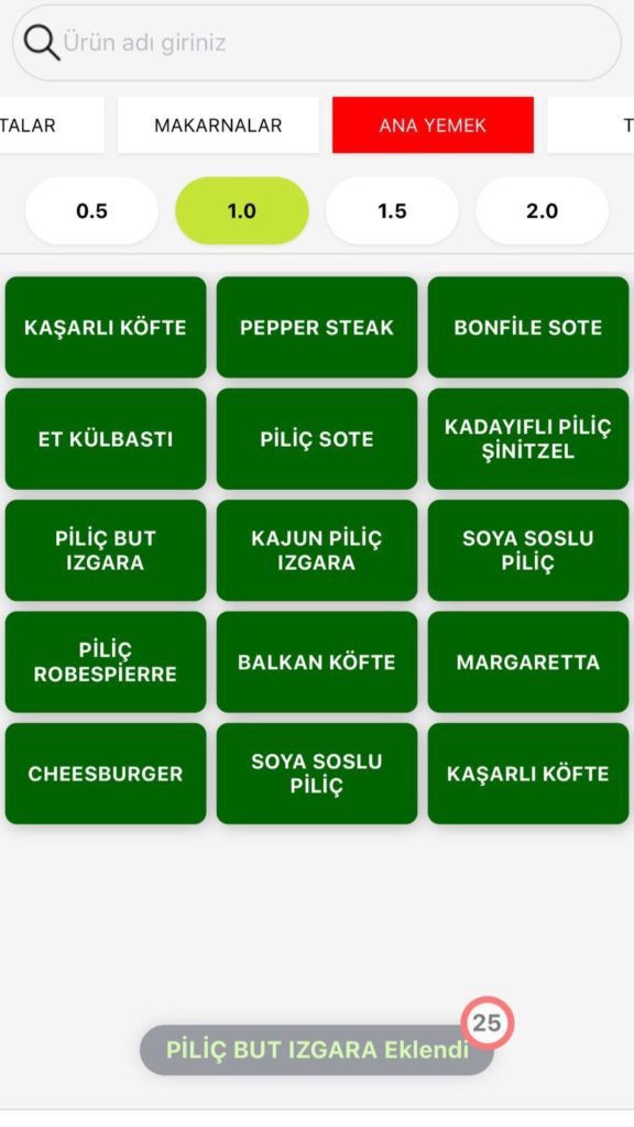 cafe mobil uygulama