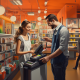 naronyazilim A cashier from a shoe store sells products to cust aadc33da c8fb 4ee0 b6a3 b0f8ac85cf64